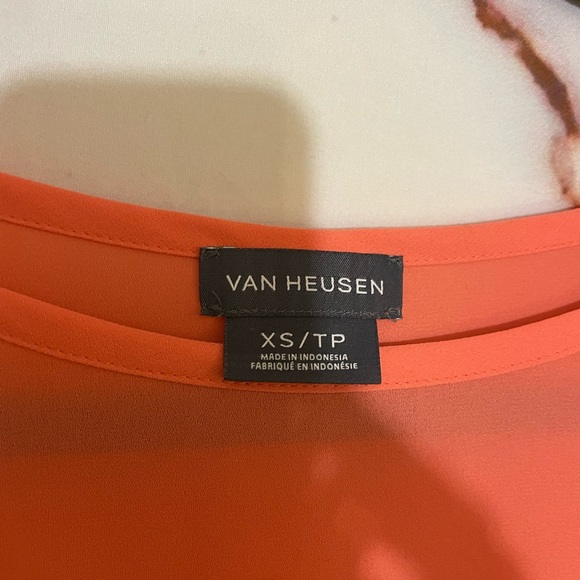 Van Heusen Orange Lace Sleeve Blouse - Picture 3 of 4